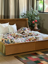Load image into Gallery viewer, KING (XL) Cane & Rattan Bed with Headboard