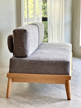 Load image into Gallery viewer, Mid-Century Oak Framed Couch/Daybed