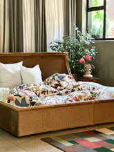 Load image into Gallery viewer, KING (XL) Cane & Rattan Bed with Headboard