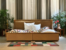 Load image into Gallery viewer, KING (XL) Cane & Rattan Bed with Headboard