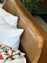 Load image into Gallery viewer, KING (XL) Cane & Rattan Bed with Headboard