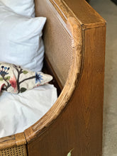 Load image into Gallery viewer, KING (XL) Cane & Rattan Bed with Headboard