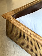 Load image into Gallery viewer, KING (XL) Cane & Rattan Bed with Headboard