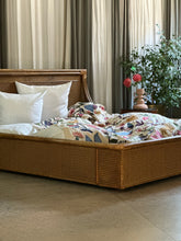 Load image into Gallery viewer, KING (XL) Cane & Rattan Bed with Headboard
