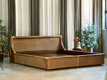Load image into Gallery viewer, KING (XL) Cane & Rattan Bed with Headboard