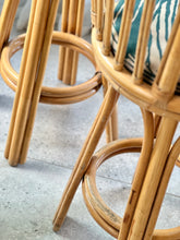 Load image into Gallery viewer, Set Of Vintage Cane Bar Chairs