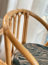 Load image into Gallery viewer, Set Of Vintage Cane Bar Chairs