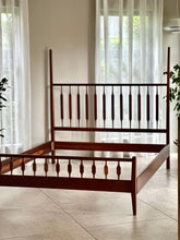 Load image into Gallery viewer, Queen Bed in Solid Sapele Mahogany