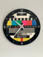 Load image into Gallery viewer, Retro TV Test Pattern Wall Clock