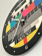 Load image into Gallery viewer, Retro TV Test Pattern Wall Clock