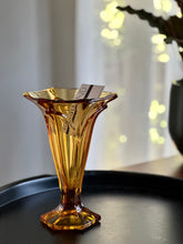 Load image into Gallery viewer, Vase - Amber Glass
