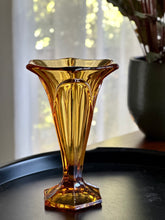 Load image into Gallery viewer, Vase - Amber Glass