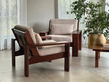 Load image into Gallery viewer, “Cubist” Pair of Armchairs - Solid Hardwood