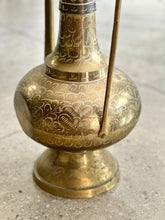 Load image into Gallery viewer, Tall Vintage Indian, Solid Brass Dallah Coffee Pot