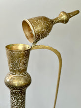 Load image into Gallery viewer, Tall Vintage Indian, Solid Brass Dallah Coffee Pot