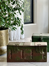 Load image into Gallery viewer, Vintage Metal Military Trunks
