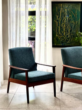 Load image into Gallery viewer, Pair of 60's Mid-Century Armchairs