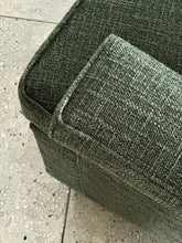 Load image into Gallery viewer, Vintage Curved Couch with Button Detail
