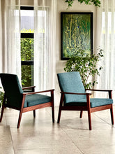 Load image into Gallery viewer, Pair of 60's Mid-Century Armchairs
