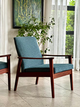Load image into Gallery viewer, Pair of 60's Mid-Century Armchairs