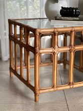 Load image into Gallery viewer, Cane Side | Lamp Table with Glass Top
