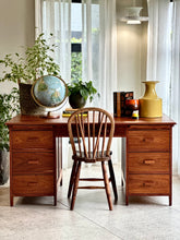 Load image into Gallery viewer, Vintage Solid Kiaat Desk