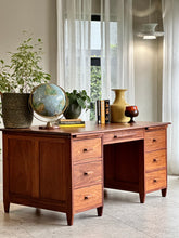 Load image into Gallery viewer, Vintage Solid Kiaat Desk