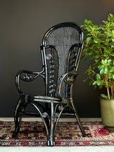 Load image into Gallery viewer, Vintage Rattan & Cane Armchair