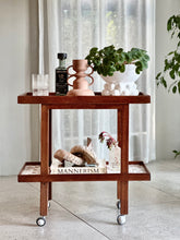 Load image into Gallery viewer, Vintage Two-Tier Trolley with Mosaic Tiles