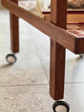 Load image into Gallery viewer, Vintage Two-Tier Trolley with Mosaic Tiles