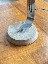 Load image into Gallery viewer, Chrome & Wood Desk Lamp