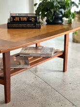 Load image into Gallery viewer, Two-Tier Coffee Table with Square Inlay Detail