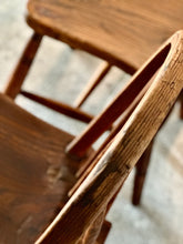 Load image into Gallery viewer, Set of Vintage Eight Windsor Spindle Chairs