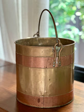 Load image into Gallery viewer, Copper Planter with Red Copper Detail