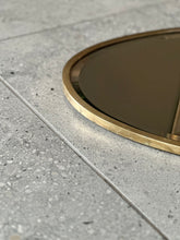 Load image into Gallery viewer, Brass Framed Bevelled Oval Mirror