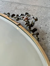 Load image into Gallery viewer, Brass Framed Bevelled Oval Mirror