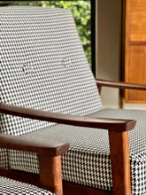 Load image into Gallery viewer, Pair of Parker Knoll Armchairs - In Houndstooth