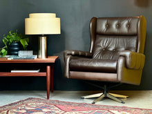 Load image into Gallery viewer, Vintage Danish Swivel Chair