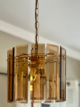 Load image into Gallery viewer, Amber Glass Ceiling Light