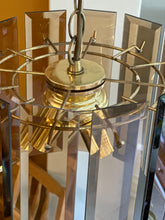 Load image into Gallery viewer, Amber Glass Ceiling Light