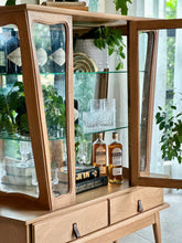 Load image into Gallery viewer, Vintage Oak Display Cabinet with Drawers