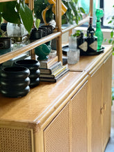 Load image into Gallery viewer, Large Vintage Wicker Multipurpose Cabinet / Sideboard