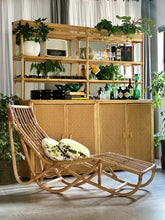 Load image into Gallery viewer, Large Vintage Wicker Multipurpose Cabinet / Sideboard