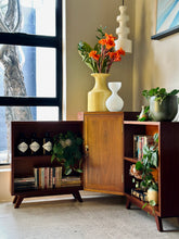 Load image into Gallery viewer, Mahogany Corner Multipurpose Cabinet/Bookshelf