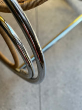 Load image into Gallery viewer, Chrome & Wicker Rocking Chair