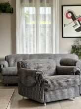 Load image into Gallery viewer, Retro Three-Seater Upholstered Couch