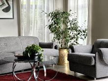 Load image into Gallery viewer, MCM Chrome Coffee Table with Smokey Glass Top