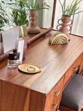 Load image into Gallery viewer, Mid-Century Dresser with Mirror & Stool