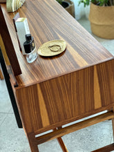 Load image into Gallery viewer, Mid-Century Dresser with Mirror & Stool