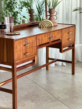 Load image into Gallery viewer, Mid-Century Dresser with Mirror & Stool